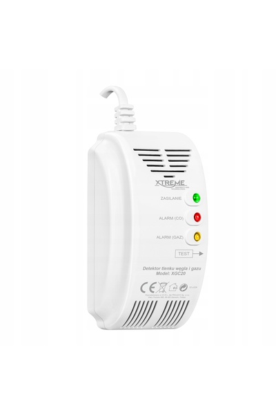 XTREME Detector de fum, gaze și oxigen pentru cablu 2 în 1 cu alarmă 220V