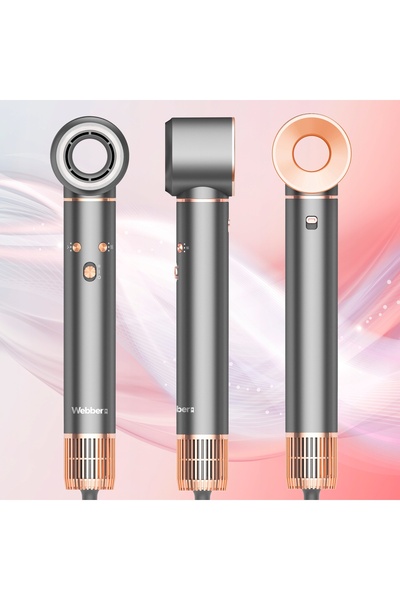 WEBBER Minunat uscător de păr și ondulator 5 în 1 cu efect ionic, accesorii p...