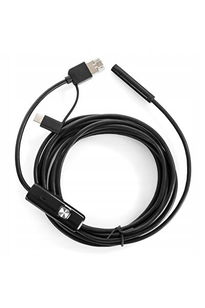 Spacetronik Cameră endoscop USB 3-în-1 pentru conducte de motor 3,5m IMPERMEA...