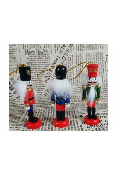 Satis Set de 6 figurine Moș Crăciun, ornamente suspendate pentru bradul de Cr...