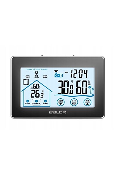 Baldr Stație meteo Termometru Senzor exterior Ceas B317BL-V3