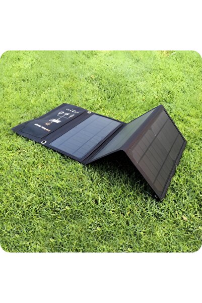 GOMEDIA Panou solar 21W 3.5A Panou solar 21W 3.5A Încărcător solar pliabil de...
