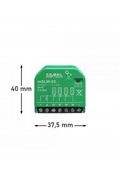 ZAMEL Controler inteligent de iluminat LED MSLW-02 Wi-Fi, 12 ... 24 V CC