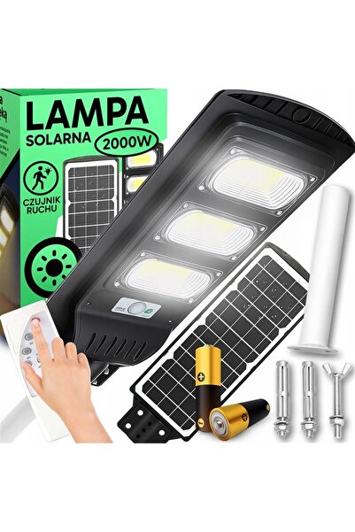 Retoo Lampă solară LED stradală cu senzor de mișcare, de la amurg la zori, 24...