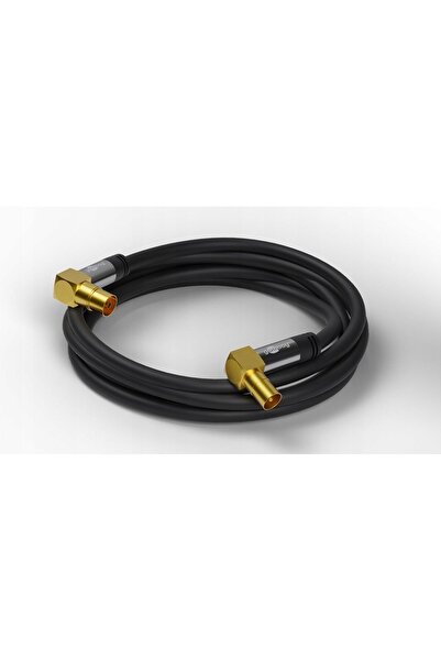 goobay Cablu antenă TV IEC GN-WT Unghiular Negru 3m