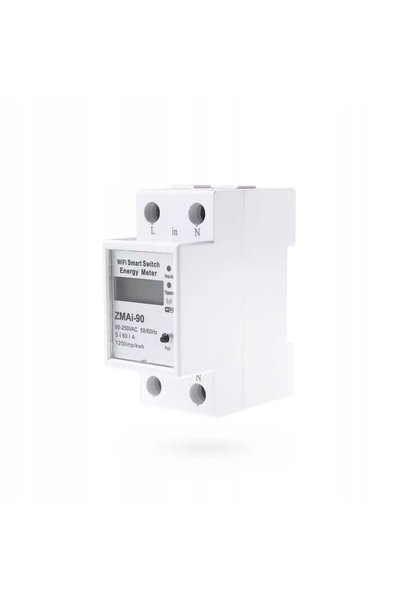 GOMEDIA Contor de energie monofazat 60A WiFi Tuya LCD ZMAi-90
