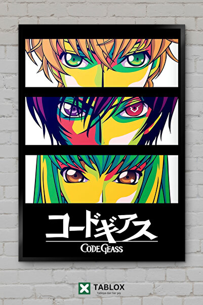 TABLOX Code Geass Anime Manga Lelouch Tablou decorativ înrămat din MDF cu tem...