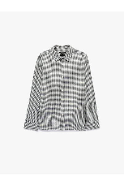 Koton Comfortable Fit Plaid Classic Collar Long Sleeve Shirt