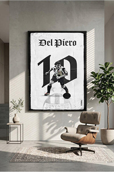 postercraft Ξύλινη αφίσα ζωγραφικής Del Piero (χωρίς πλαίσιο)