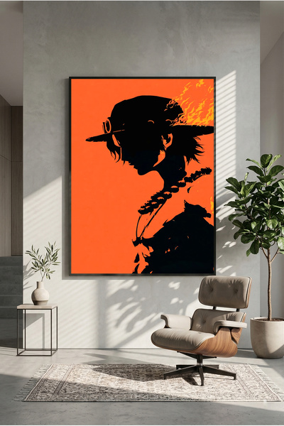 postercraft Έγχρωμη Ξύλινη Αφίσα Τέχνης One Piece Monkey D. Ace (Χωρίς Πλαίσιο)