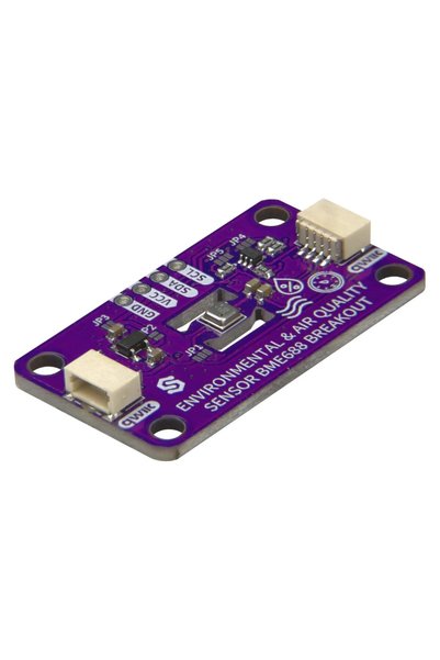 Soldering Senzor ambiental BME688, Detecție gaze cu AI, Temperatură -40 până la +85 grade, Umiditate 0-100%, Qwiic