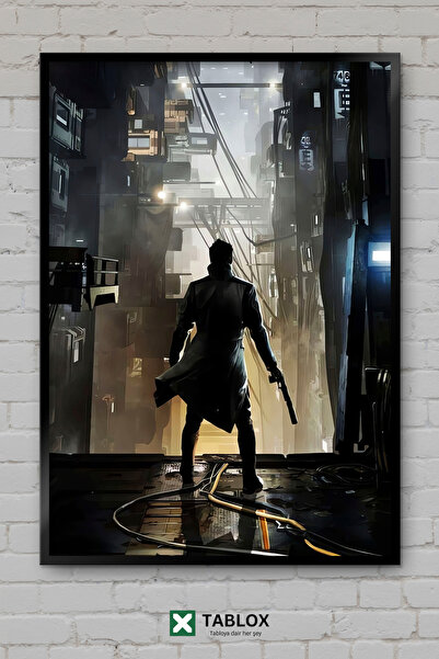 TABLOX Διακοσμητικός πίνακας MDF Deus Ex Game Science Fiction Cyberpunk Actio...