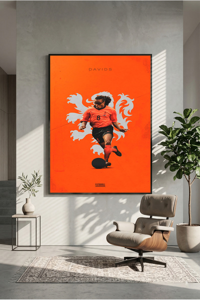 postercraft Ξύλινη αφίσα ζωγραφικής τέχνης του Edgar Davids (χωρίς πλαίσιο)
