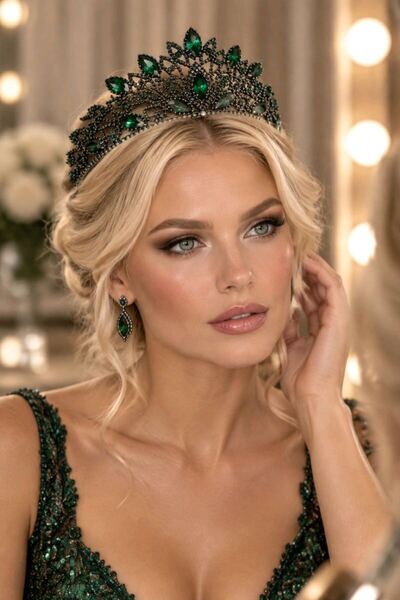 Monalisa Home Evening Dress Zircon Stone Luxury Crown