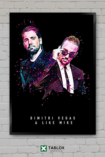 TABLOX Dimitri Vegas Like Mike Dj Duo Edm Μουσική Ηλεκτρονικό Πλαίσιο Εμφάνισ...