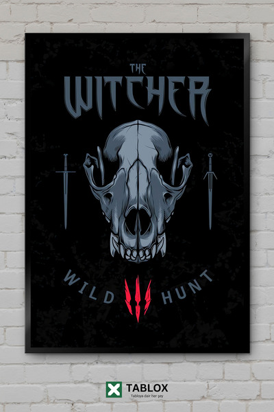 TABLOX Leshen Skull Witcher igra čudovište okvir dekorativni MDF sto