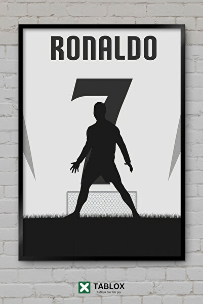 TABLOX Kristijano Ronaldo Fudbaler Fudbal Portugal Poster Uramljen Dekorativn...