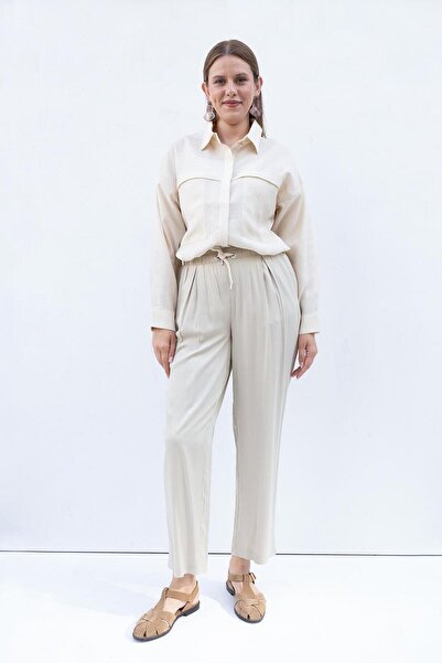 ALLDAY Elastic Waist Wide Leg Pants
