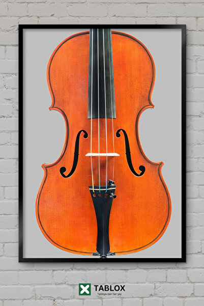 TABLOX Afiș cu instrument muzical vioară contemporană modernă, tablou decorat...