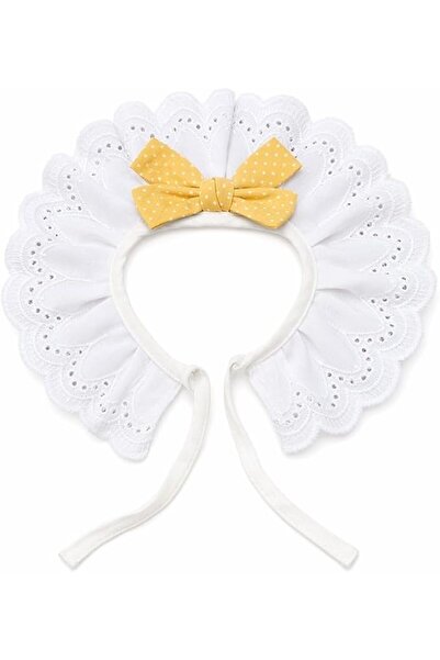 Sweet seven Ruffle Collar Pet Bandana, White, Adjustable Fit, Lightweight, Co...
