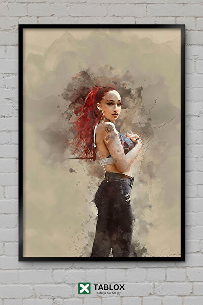 TABLOX Bhad Bhabie Ράπερ Ράπερ Χιπ Χοπ Μουσική Αφίσα Μουσικής με Κορνίζα Διακ...