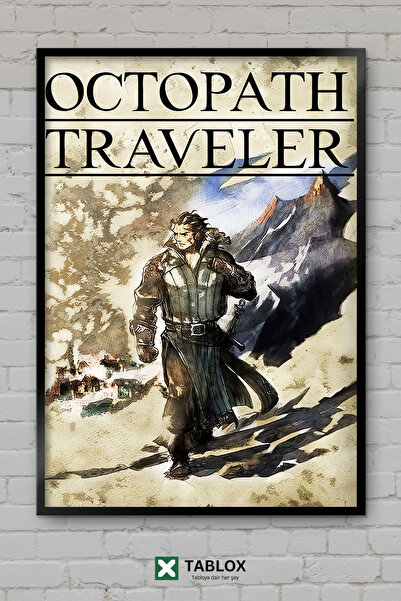 TABLOX Octopath Traveler Game Rpg Adventure Japanese Frame-Style Decorative M...
