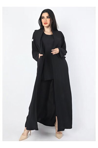 FULLJOY Three-piece abaya set made of American terry fabric