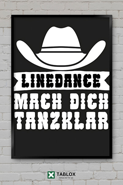 TABLOX Linedance Tanzklar Line Dance Country Dance Music Frame Look Dekorativ...