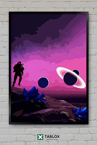 TABLOX Διακοσμητικός πίνακας MDF με θέμα το No Mans Sky Game, Εξερεύνηση του ...