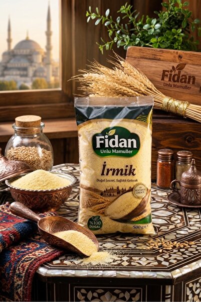 Fidan Organik İrmik EK GIDA( 6-12 )bebekleri için uygundur ( 500 g )