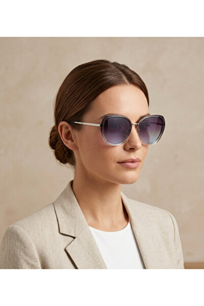 Betül Optik Transparent Gradient Oversized Sunglasses