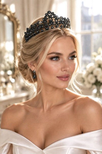 Monalisa Home Evening Dress Zircon Stone Luxury Crown