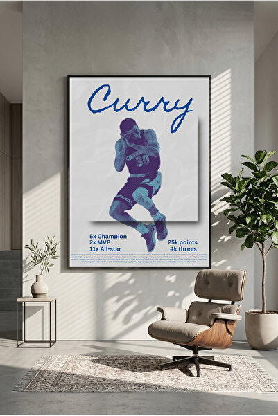 postercraft Poster sa drvenom slikom Steph Curryja (bez okvira) 2