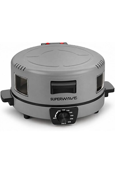 Super Wave SUPERWAVE Round Electric Arabic Bread Maker 30 cm 1800W, Heat up t...