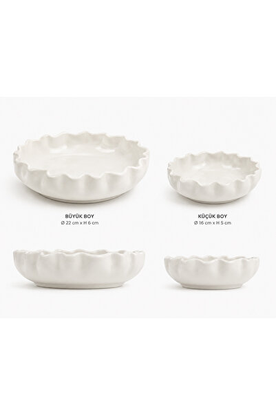 Beige & Stone X Duygu Batum Hardal Momento Wave Bowl Set Serving Presentation...