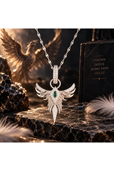 Liacharm Vip Series Emerald Green Zircon Stone Phoenix Pendant - Rebirth Coll...