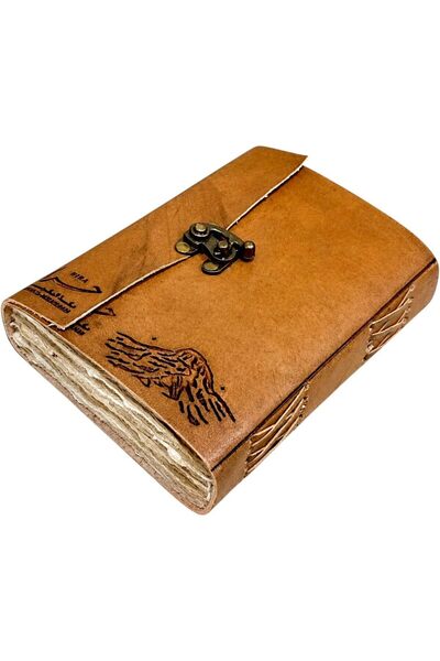 Attayyibah Gifts Mount Hira Leather Journal with Cotton Paper, Souvenir Writi...