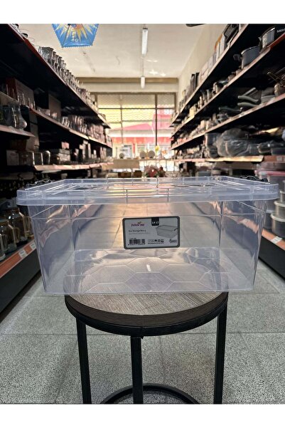 Bursev 14 Litre Şeffaf Saklama Kabı – Kapaklı Çok Amaçlı Düzenleyici Kutu