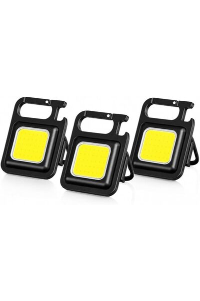 FNSAY Mini Handheld COB Keychain Flashlight with 500mAh Rechargeable Torch PA...