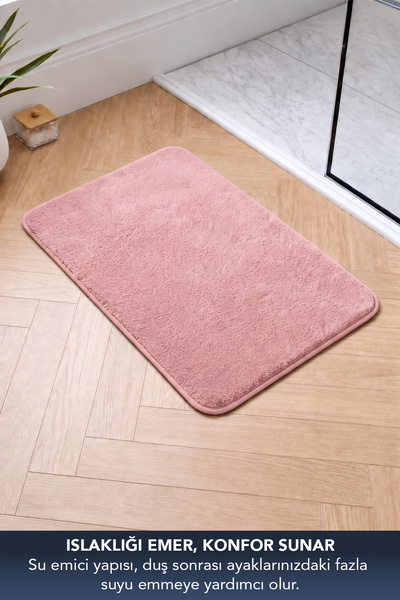 obido Missclean Microfiber Bath Mat 40X60 cm Water Absorbent Non-Slip Base Machine Washable Mat