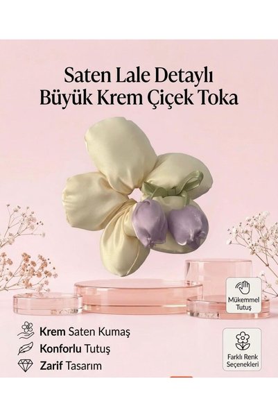 SATEN BÜYÜK ÇİÇEK TOKA