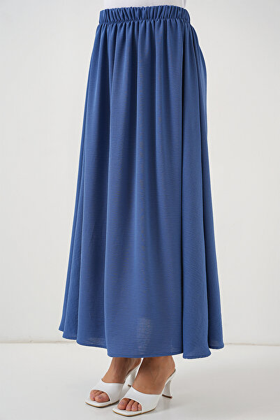 Modamorfo Women's Long Ayrobin Skirt 8050 - Indigo