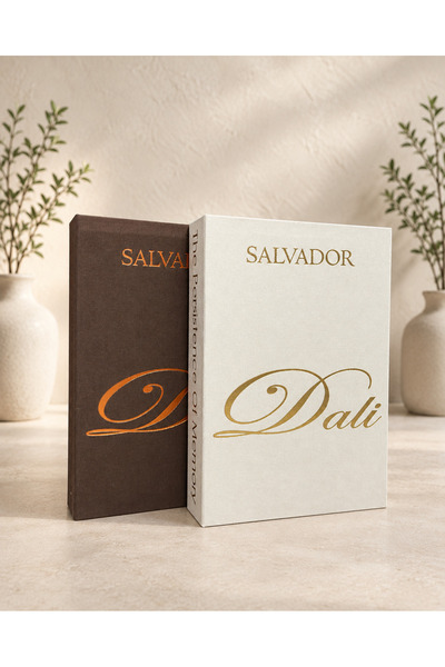 LUMEYA HOME Salvador Dali Tasarımlı 2’li Dekoratif Kitap Kutu Seti – Kahveren...