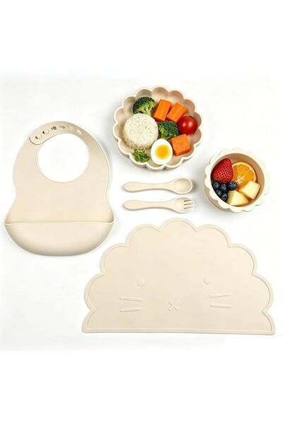 GENERAL Lingji Baby Feeding Set with Suction Bowl, Divided Plate, Unbreakable...