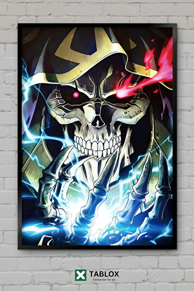 TABLOX Overlord Anime Manga Ainz Skeleton Isekai Japonez Tablou Decorativ Înc...