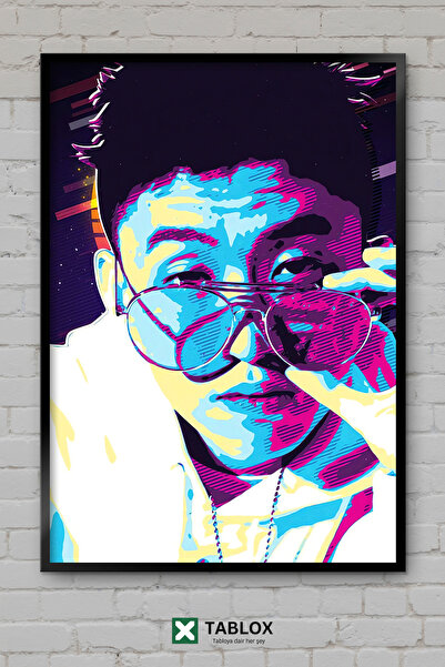TABLOX Rich Brian Ράπερ Ραπέρ Χιπ Χοπ Μουσική Πορτρέτο Αφίσα Πλαισιωμένο Διακ...