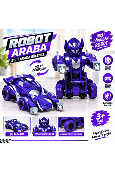 Robota Dönüşen Araba Çek Bırak