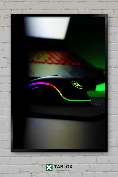 TABLOX Pc Gaming Computer Game Gamer Poster Frame View Decorative MDF Painting