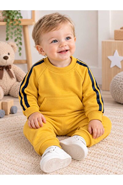 krm kerem bebe Cotton Comfortable Fit Top and Bottom Two-Piece Baby Pajama Set