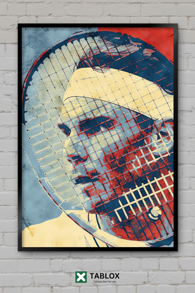 TABLOX Rafael Nadal Teniser Teniski šampion Španija Portret Okvir Izgled Deko...